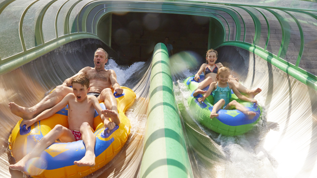 Bellewaerde Aquapark Familie glijbaan